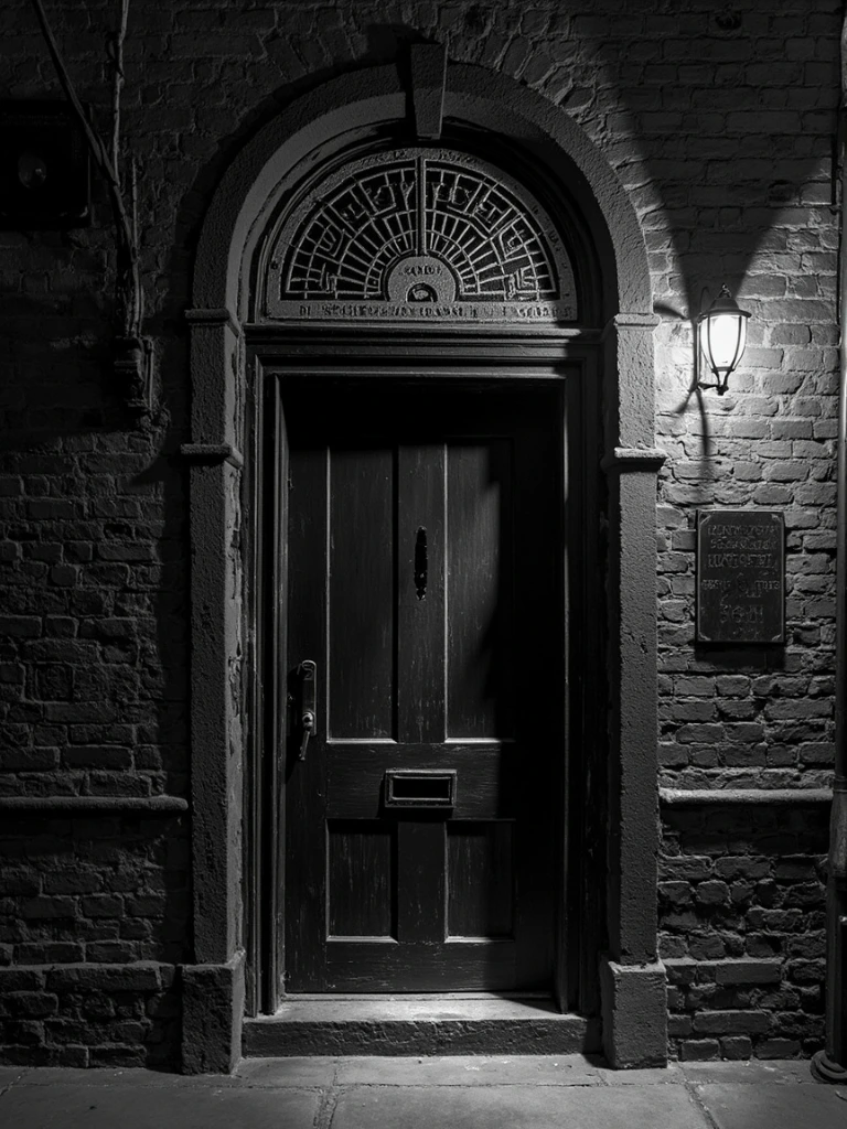 Engraved plate of the former Freemasons' Tavern doorway, Great Queen Street