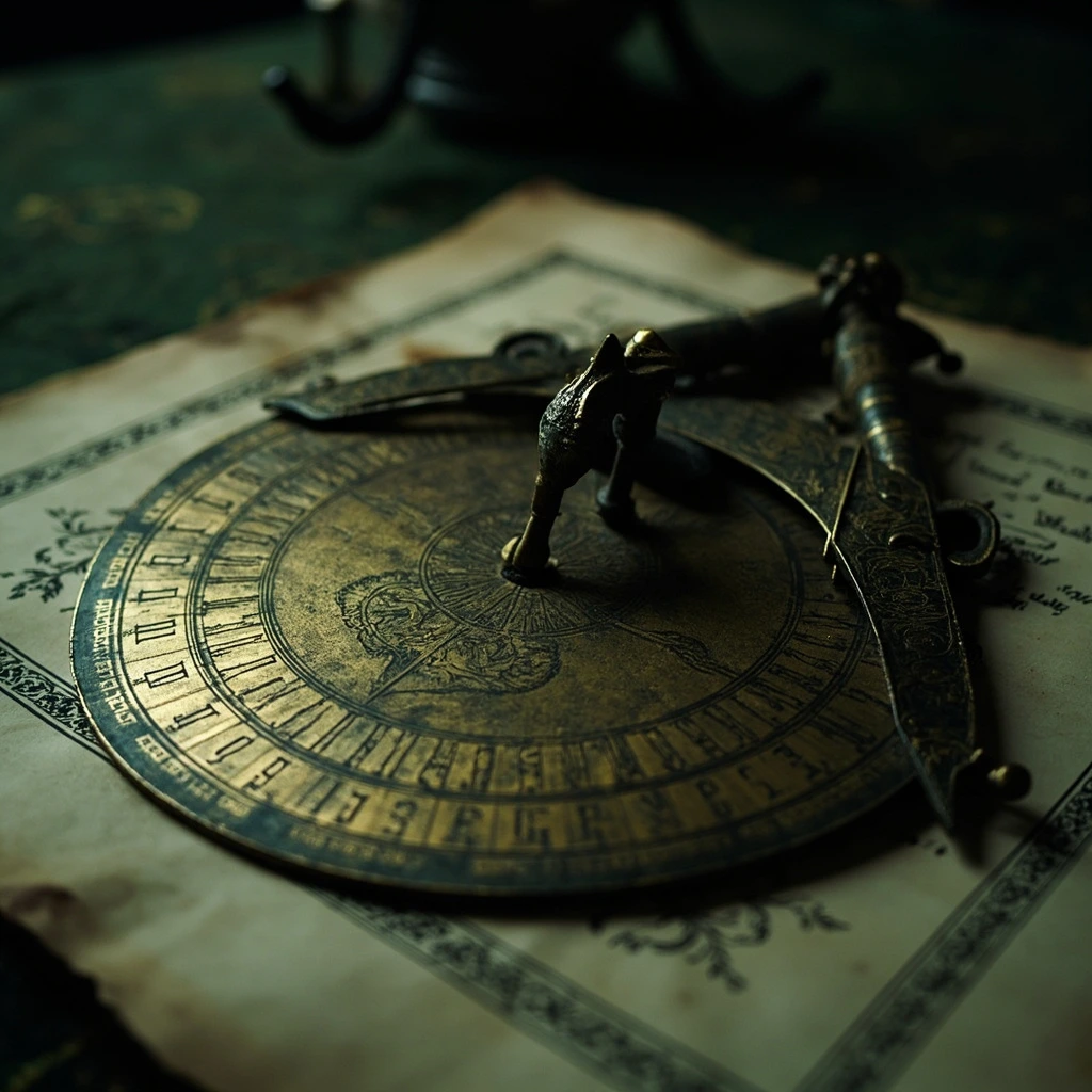 Archival plate: a 17th-century brass astrolabe from the Marsh collection